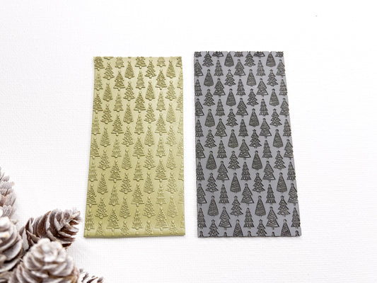 Texture Mat for Polymer Clay, Christmas Trees Pattern