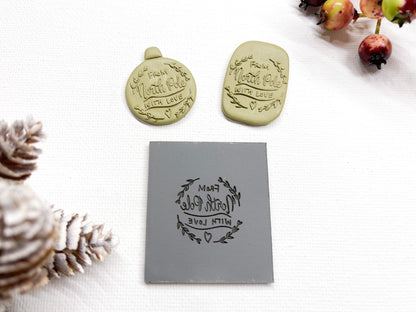 Embossing Texture Mat for Polymer Clay / Christmas