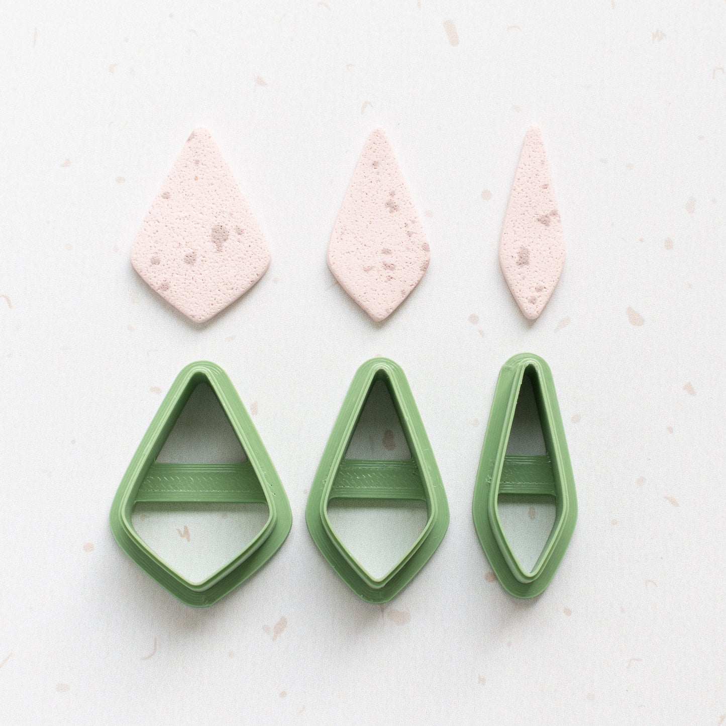 Clay Cutters for Polymer Clay - Dangling Polygon shape - Polymer Clay  Earring Cutters 