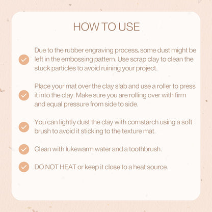 Flower Texture Mat for Polymer Clay, Wild Flower