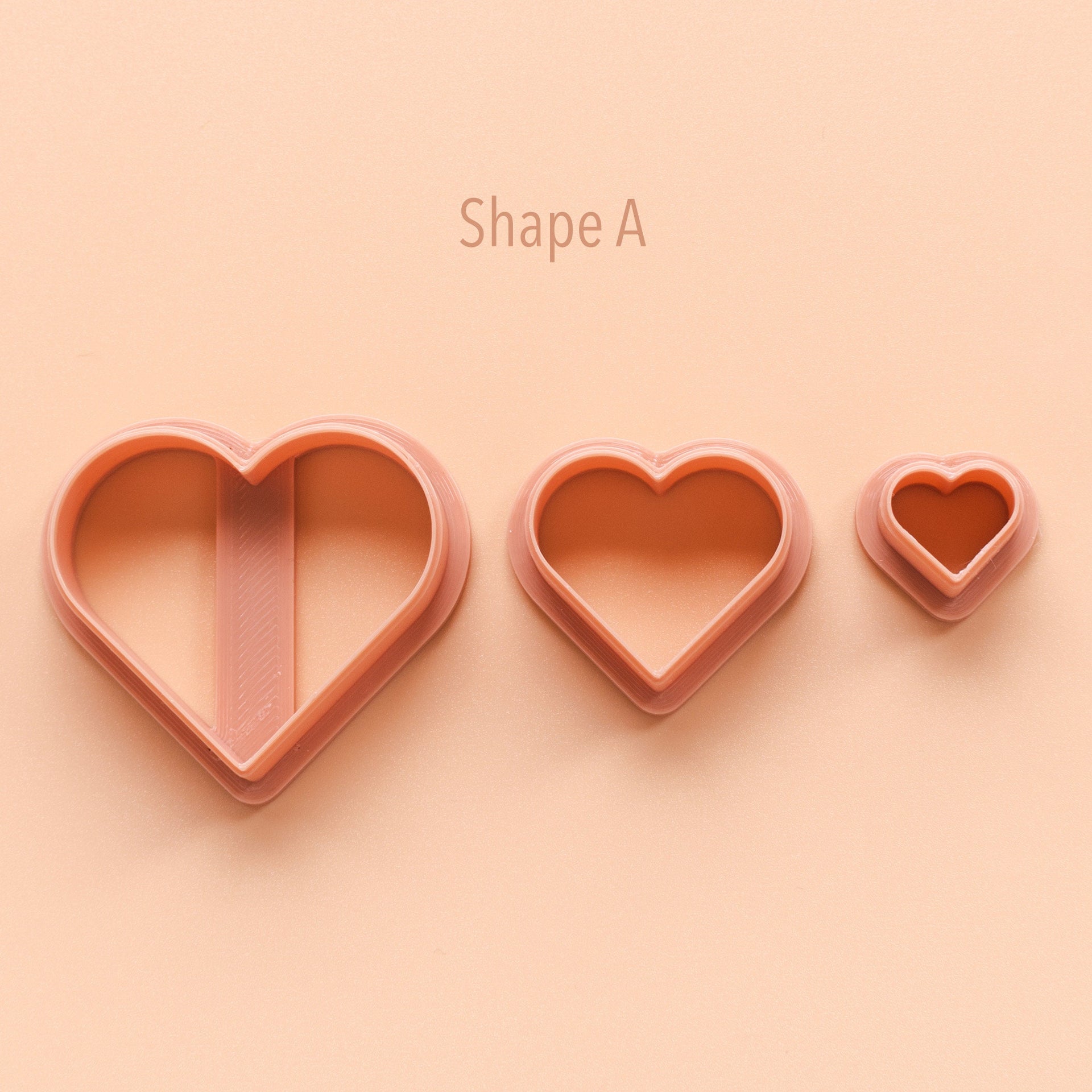 Polymer Clay Shape Cutter Valentine's Day Love Heart Lovebirds Balloons  Ceramic DIY 3d Printed Earring Shape Mold Mould LOVE SET 