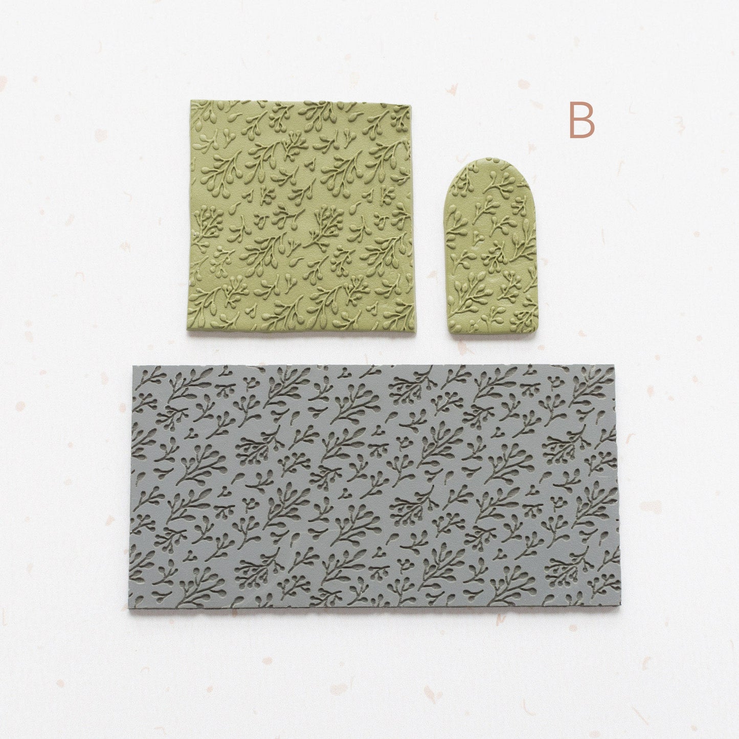 Foliage Pattern Texture Mat for Polymer Clay, Tree Branches and Leaves