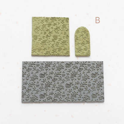 Foliage Pattern Texture Mat for Polymer Clay, Tree Branches and Leaves