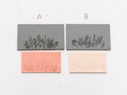 Flower Meadow Texture Mat for Polymer Clay