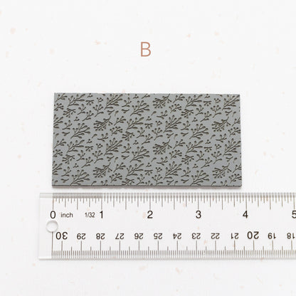 Foliage Pattern Texture Mat for Polymer Clay, Tree Branches and Leaves