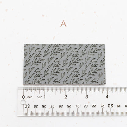 Foliage Pattern Texture Mat for Polymer Clay, Tree Branches and Leaves